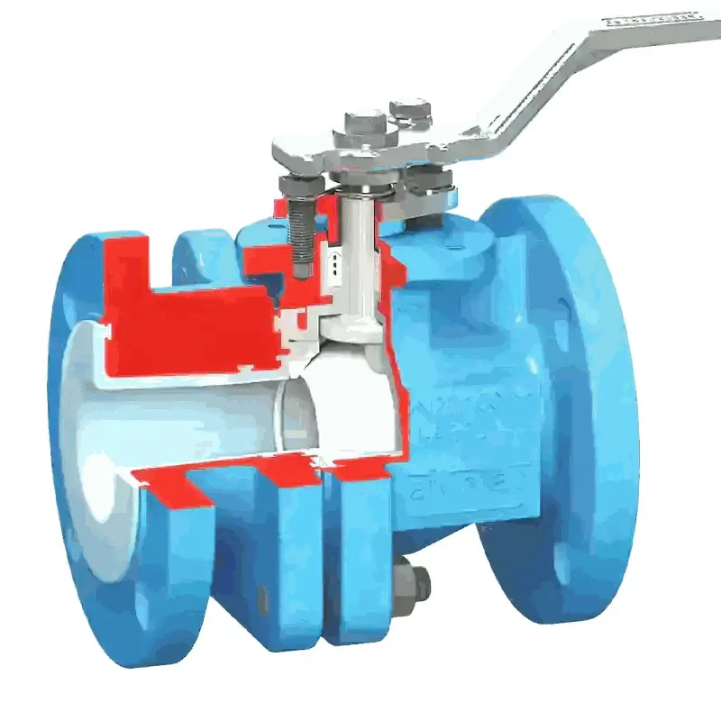 Produktfoto 1 von Fergo Flowserve Atomac AKH3 PFA Kugelhahn 1 1/2 Zoll Class150