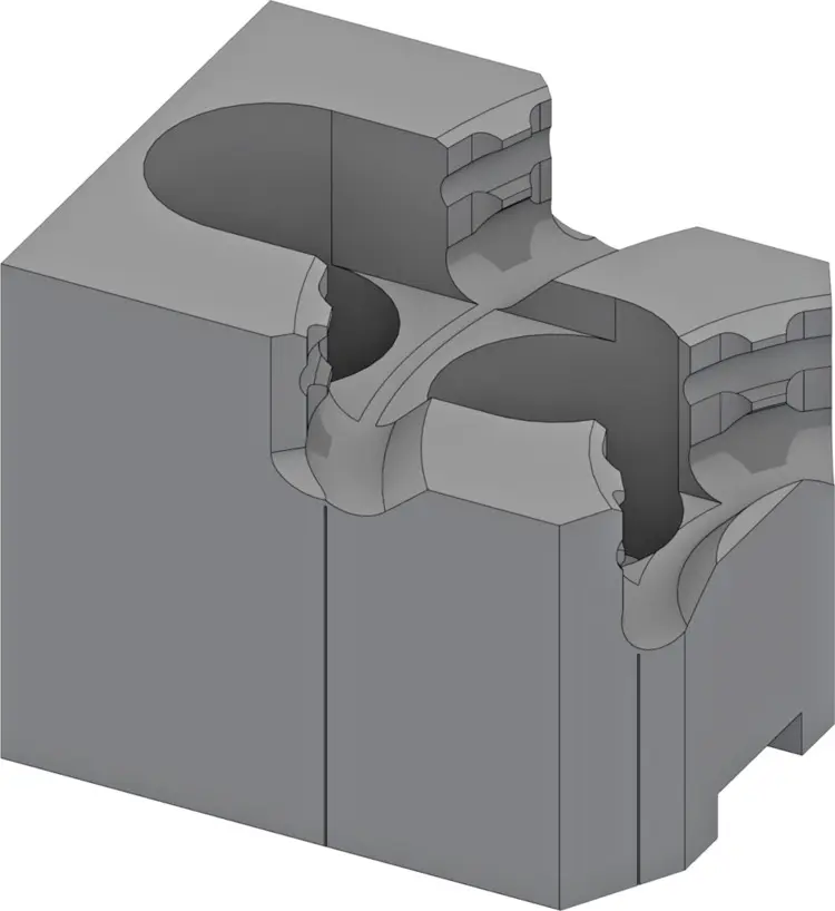 HAINBUCH 10000725, Aufsatzbacken hart Backenmodul 145/215, 10723/0004
