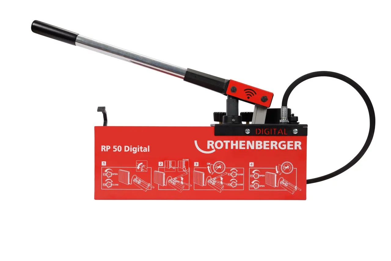 Produktfoto 1 von ROTHENBERGER 1000004000, Prüfpumpe für Wasserleitungen RP 50 Digital