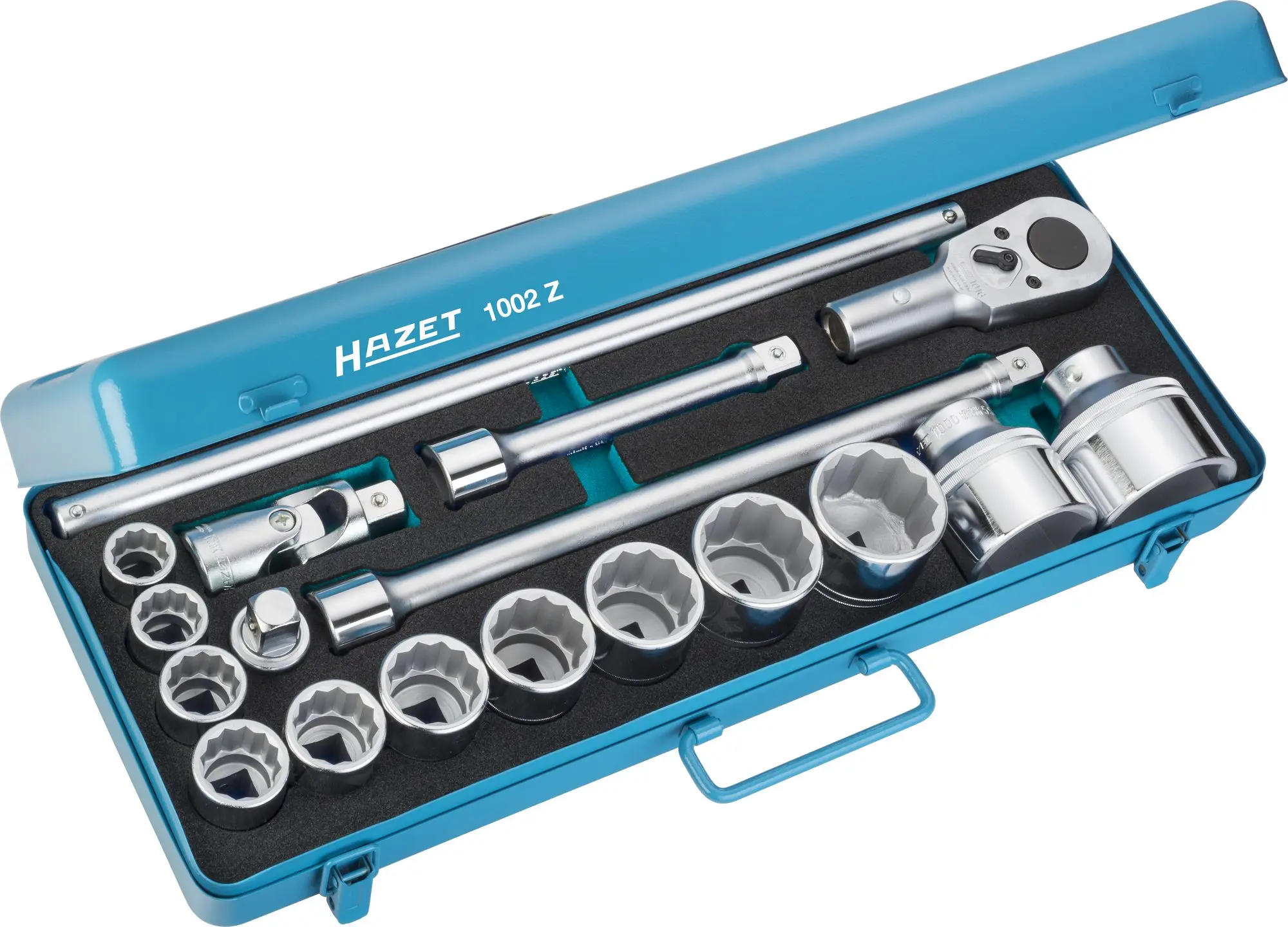 Produktfoto 1 von Hazet 1002Z, Steckschlüsselsatz metrisch 3/4" (20 mm) 18teilig