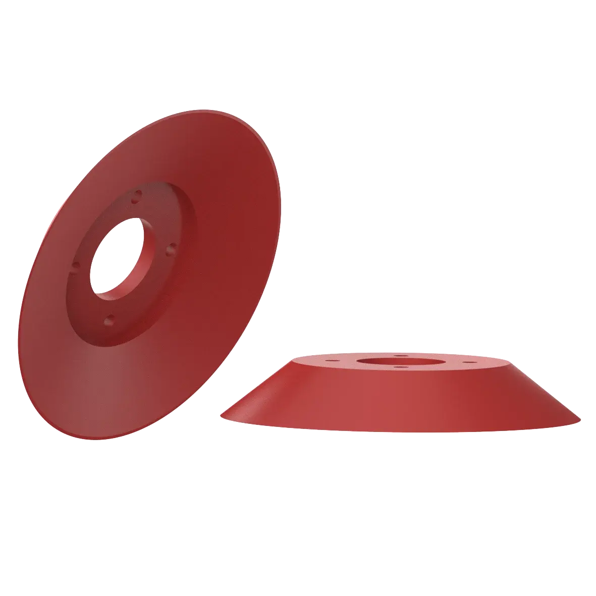 Produktfoto 1 von FIPA 102.160.031.2, Flachsauger Ø 160 mm Silikon rot