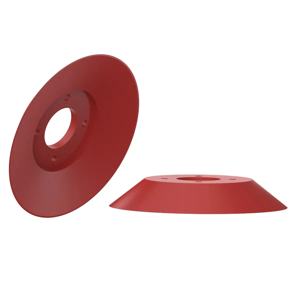 Produktfoto 1 von FIPA 102.160.031.2, Flachsauger Ø 160 mm Silikon rot