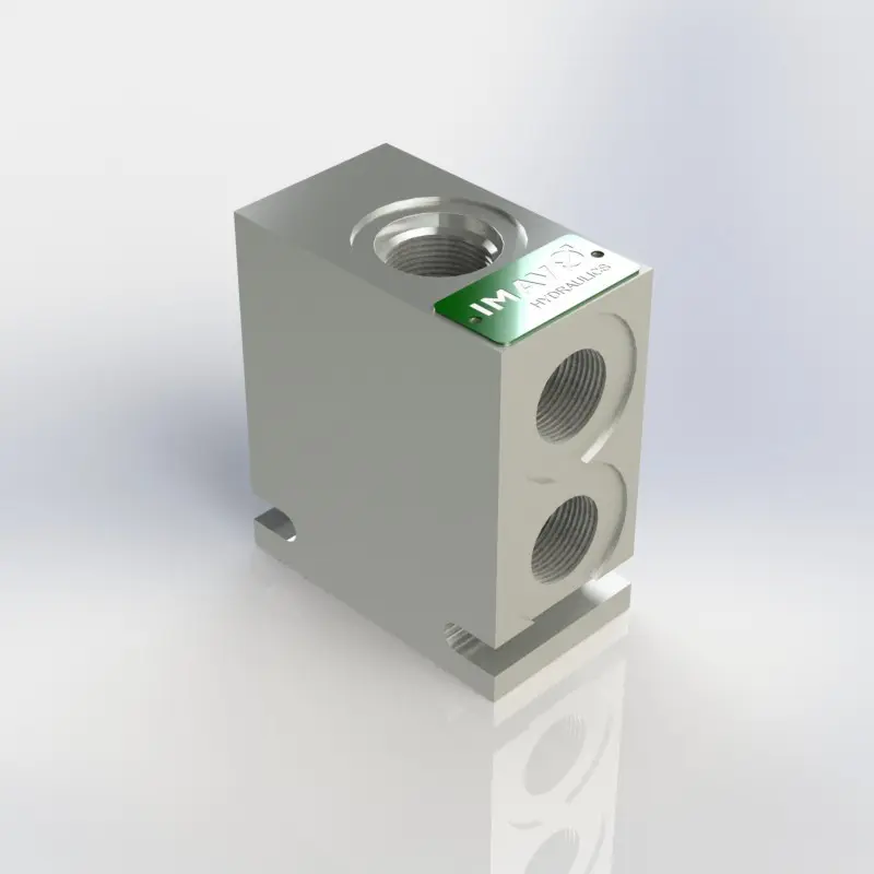 Produktfoto 1 von IMAV 4LHS-10A-B04, Ventilgehäuse 4-Wege-Aluminium