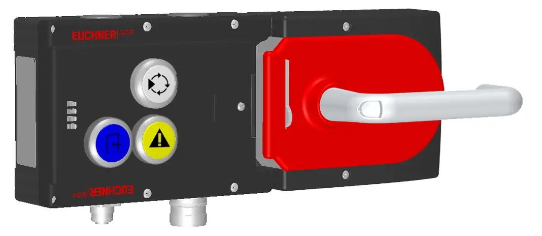 Produktfoto 1 von Euchner MGB-L1H-APA-R-114236, Zuhalteset mit 3 Taster, M12 für Zustimmtaster
