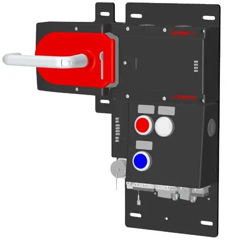 Produktfoto 1 von Euchner MGB-L2HB-PNC-L-114397, Zuhalteset+3 Bedienelementen, Push-Pull-Stecker