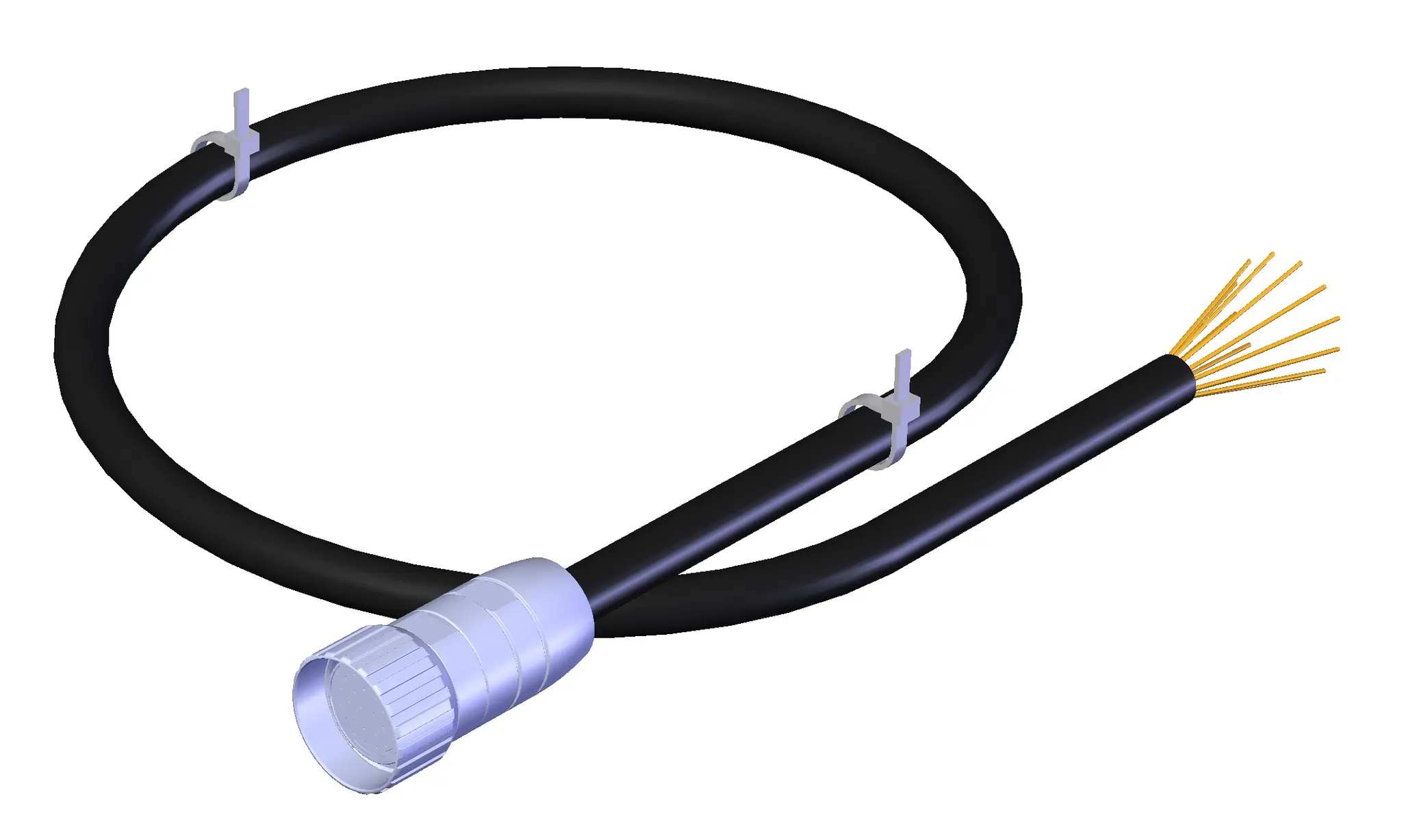 Produktfoto 1 von Euchner C-M27F26-PU05,0-MA-111998, Anschlussleitung+Steckverbinder RC26