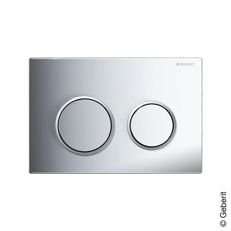 Produktfoto 1 von Geberit 115085KH1, Omega20 Betätigungsplatte Round chrom/chrom seidenglanz