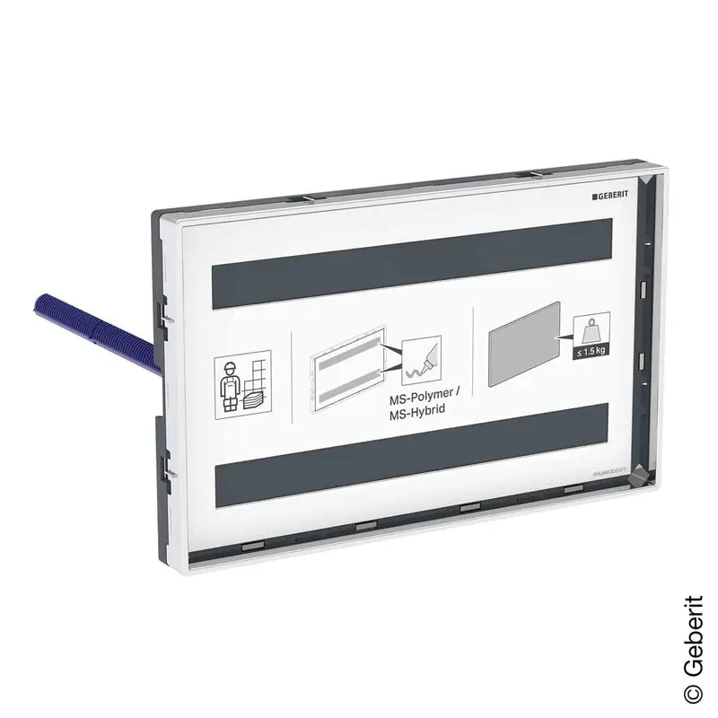 Geberit 115088001, Omega Abdeckplatte mit Sichtrahmen
