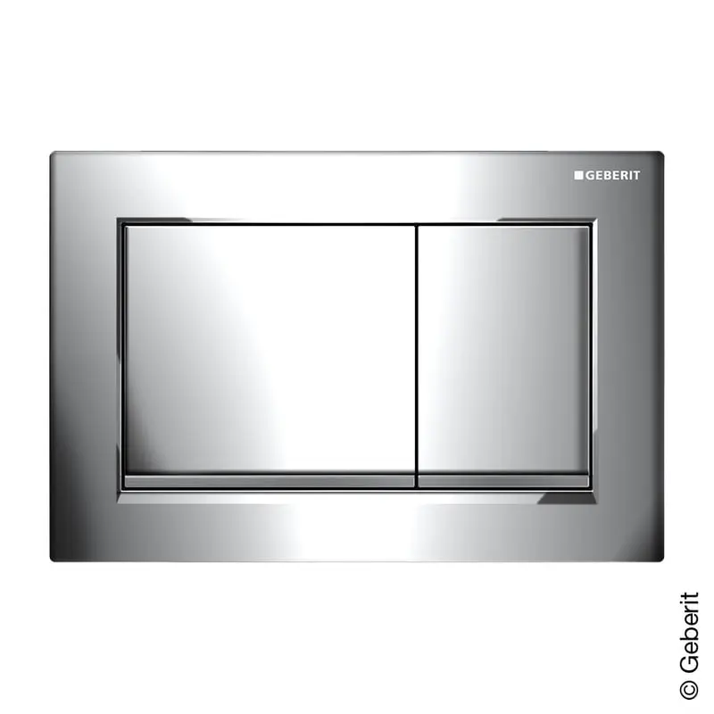 Produktfoto 1 von Geberit 115080KH1, Omega20 Betätigungsplatte Square chrom/chrom seidenglanz