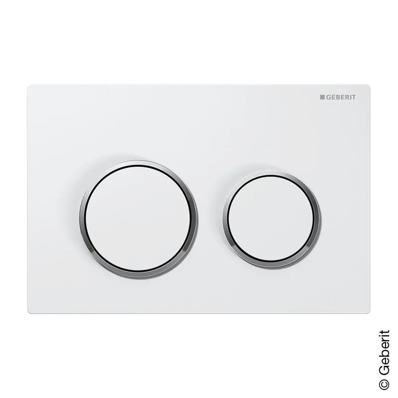 Produktfoto 1 von Geberit 115240KJ1, Kappa21 Betätigungsplatte weiß/chrom
