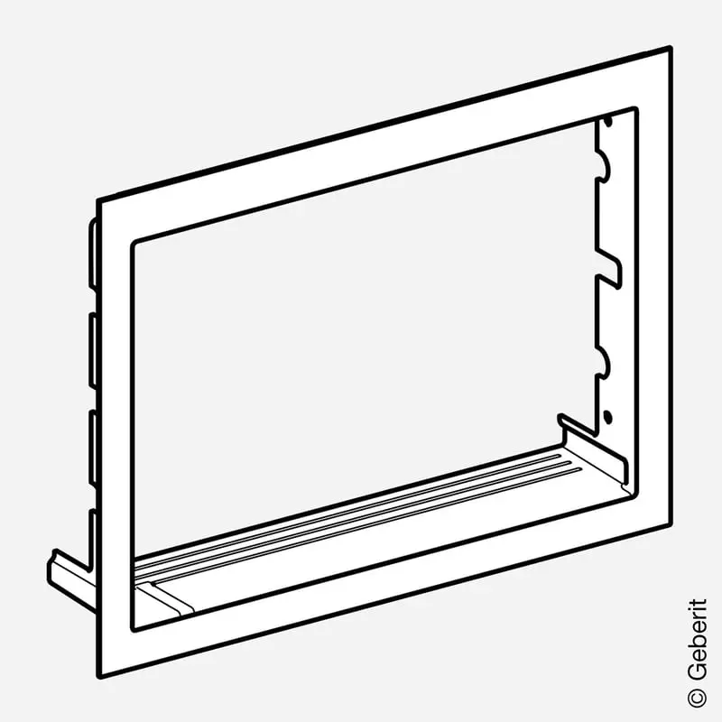 Produktfoto 1 von Geberit 115425FW1, Fertigbaurahmen für ONE Waschtisch, schwebendes Design