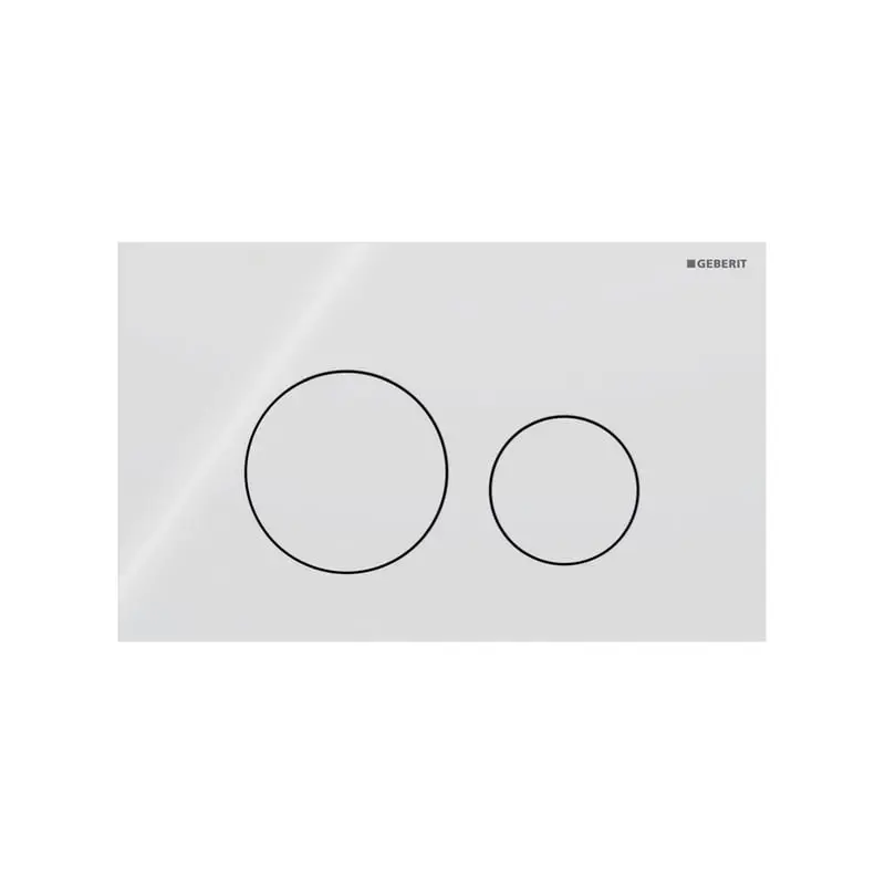 Produktfoto 1 von Geberit 115628SI1, Sigma40 Betätigungsplatte Round weiß
