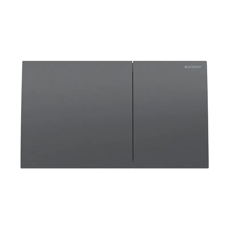 Produktfoto 1 von Geberit 115622QD1, Sigma70 Betätigungsplatte Square schwarz chrom gebürstet