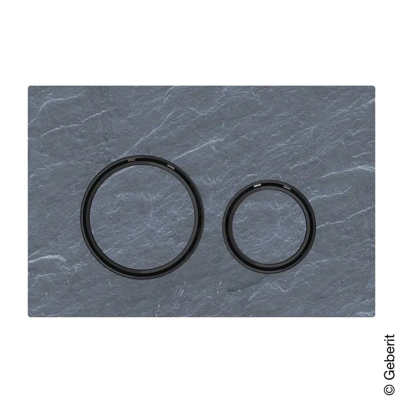 Produktfoto 1 von Geberit 115651JM1, Sigma50 Betätigungsplatte Round schiefer