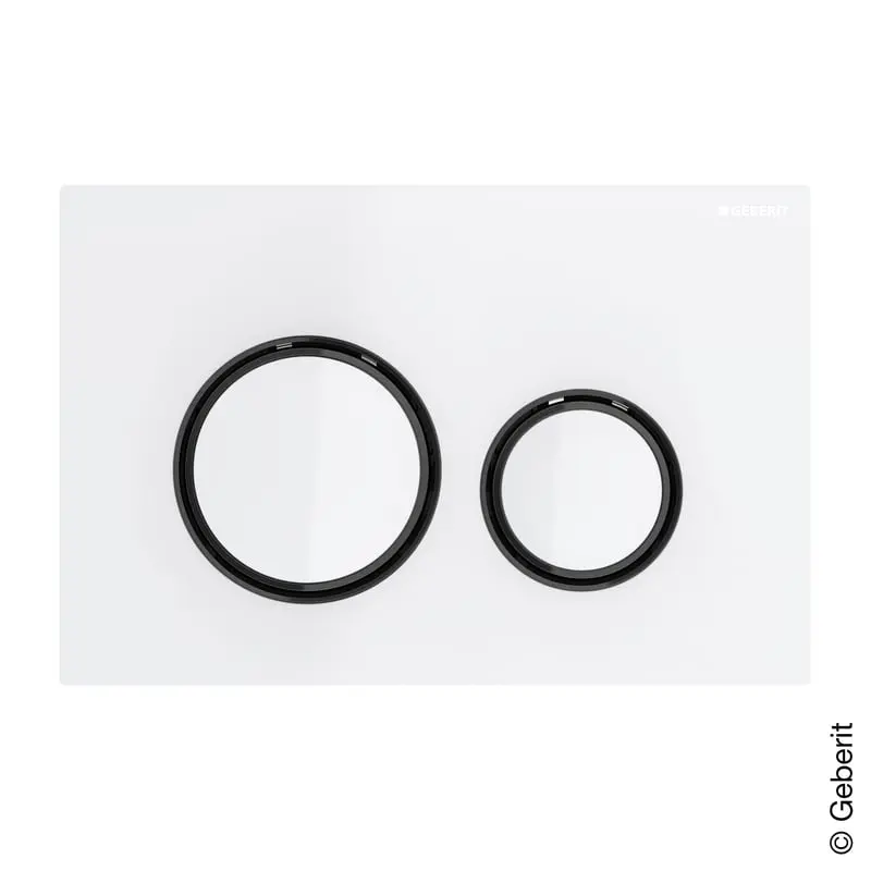 Produktfoto 1 von Geberit 115651SI1, Sigma50 Betätigungsplatte Round weiß
