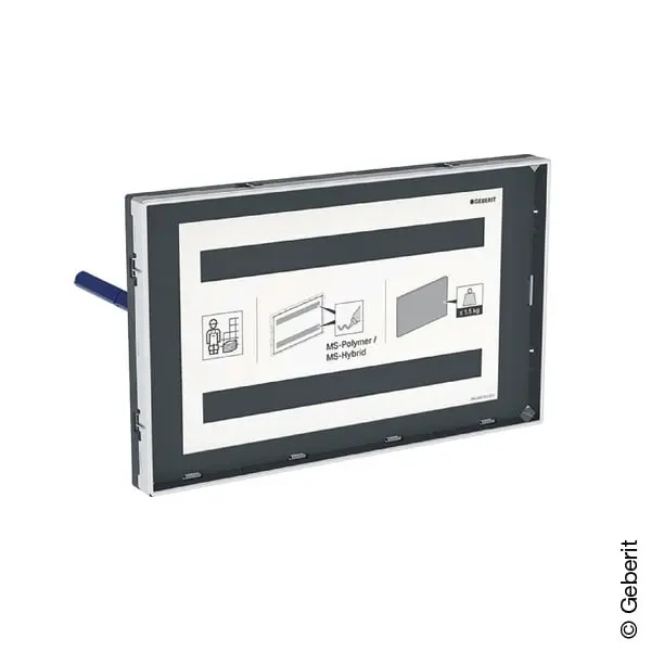 Produktfoto 1 von Geberit 115697001, Abdeckplatte Sigma, flächenbündig, mit Sichtrahmen