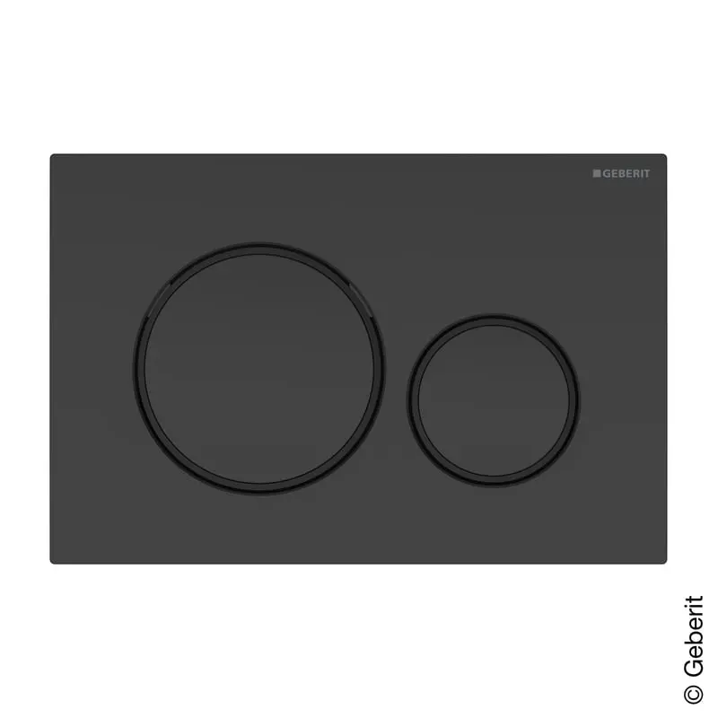 Produktfoto 1 von Geberit 115882161, Sigma20 Betätigungsplatte Round schwarz matt