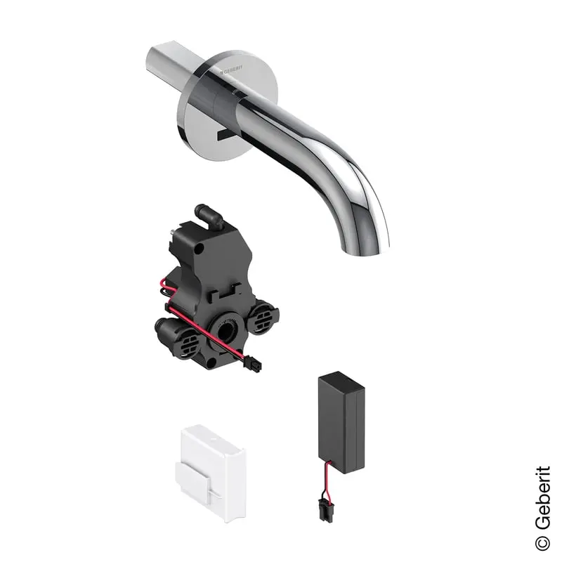 Produktfoto 1 von Geberit 116264211, Piave Waschtischarmatur batteriebetrieben, chrom