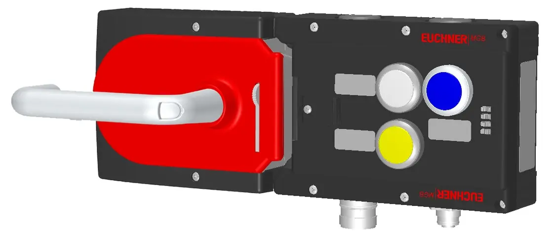Produktfoto 1 von Euchner MGB-L1H-APA-L-116430, Zuhalteset+3 Taster+Beschriftungsträger