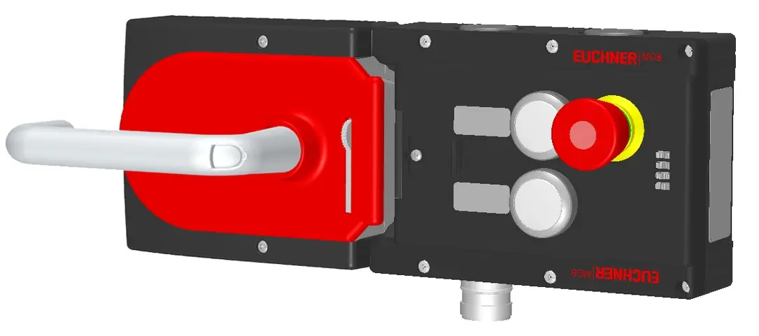 Produktfoto 1 von Euchner MGB-L1H-APA-L-117069, Zuhalteset+2 Taster, Not-Halt+Einklebeschilder