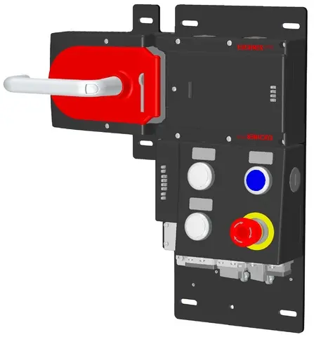 Produktfoto 1 von Euchner MGB-L2HB-PNC-L-117105, Zuhalteset+4 Bedienelementen, Push-Pull Stecker