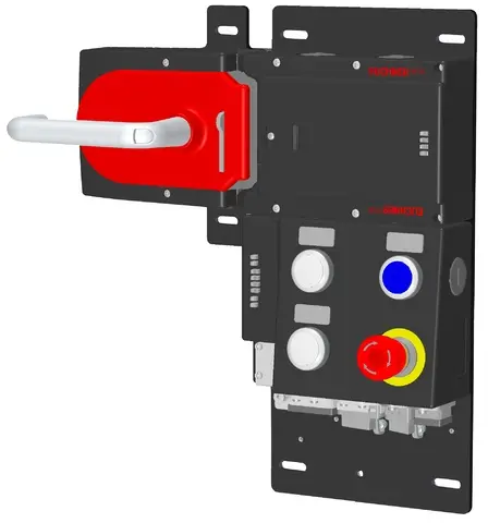 Produktfoto 1 von Euchner MGB-L1HB-PNC-L-117103, Zuhalteset + 4 Bedienelementen, Push-Pull Stecker