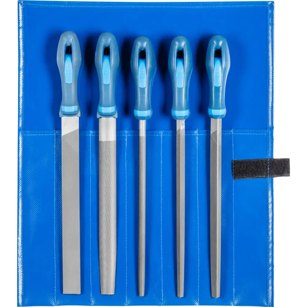 Produktfoto 1 von PFERD Tools 11800541, Werkstattfeilen-Set WR 5-tlg. in Rolltasche Hieb 1