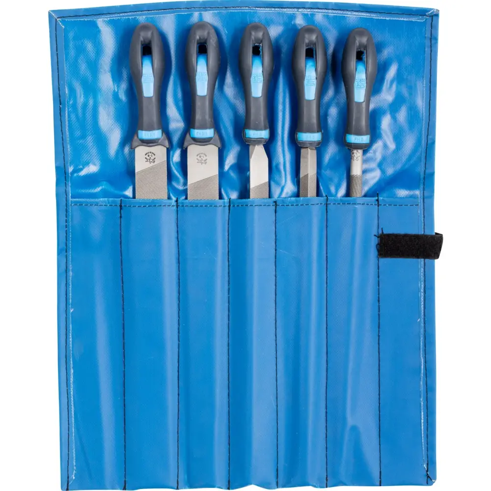 Produktfoto 1 von PFERD Tools 11800551, Werkstattfeilen-Set 5-tlg. in Rolltasche 300mm Hieb 1