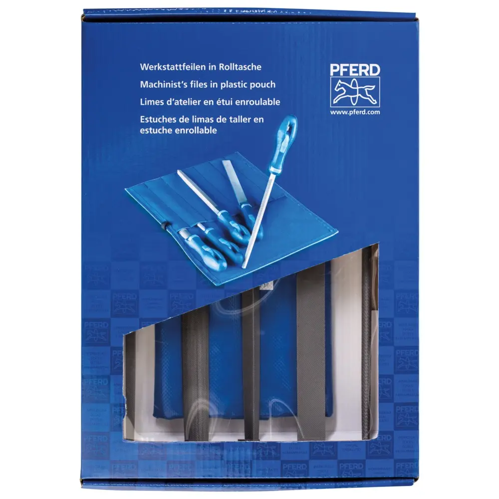 Produktfoto 1 von PFERD Tools 11801542, Werkstattfeilen-Set WRU 5-tlg. Hieb 2