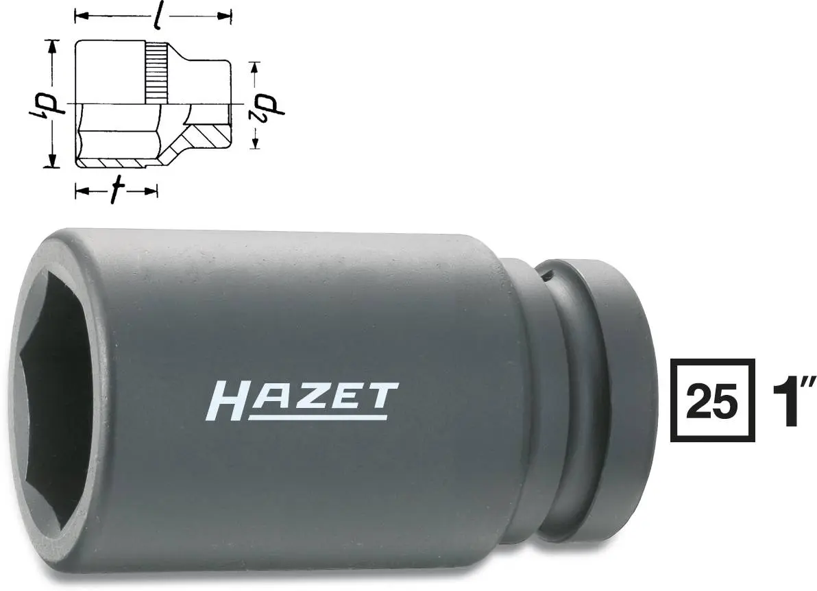 Hazet 1100SLG-32, Kraft-Steckschlüsseleinsatz 1" (25 mm)