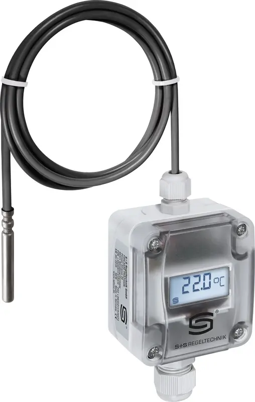 Produktfoto 1 von S+S REGELTECHNIK THERMASGARD® HFTM-A LCD Hülsenfühler m. Messumformer