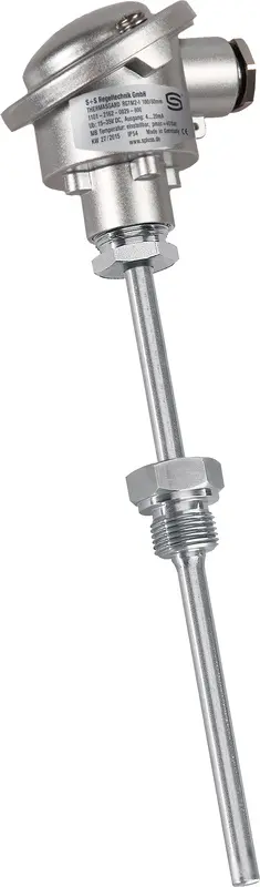 Produktfoto 1 von S+S REGELTECHNIK 1101-2162-0029-810 RGTM2-I 100/80mm Einschraub-/Rauchgas