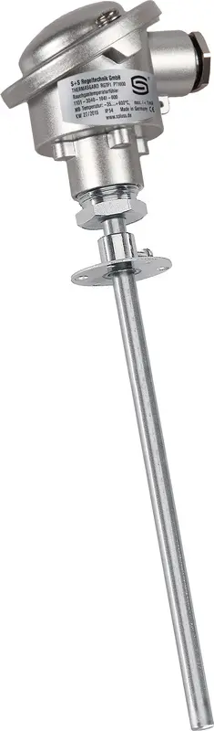 Produktfoto 1 von S+S REGELTECHNIK 1101-3040-1043-000 RGTF1 Pt100 200mm Kanaltemperaturfühler