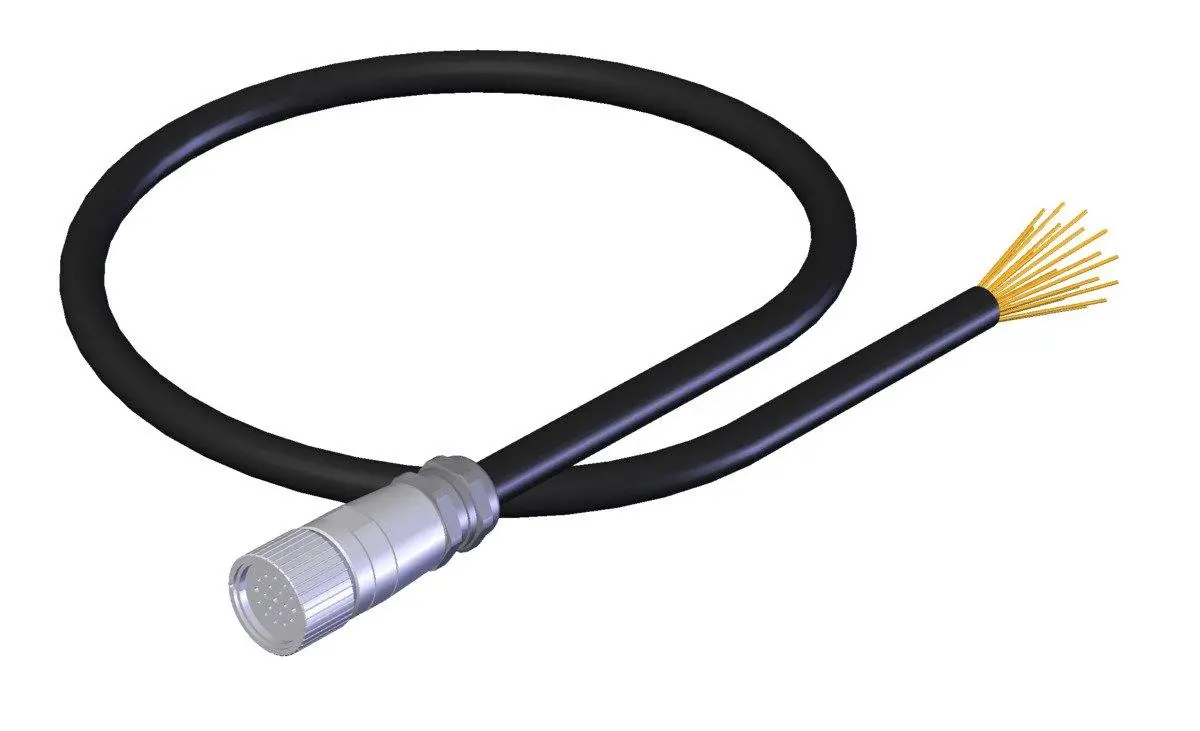 Produktfoto 1 von Euchner C-M23F19-19XDIFPU10,0-MA-110304, Anschlussleitung+Steckverbinder M23