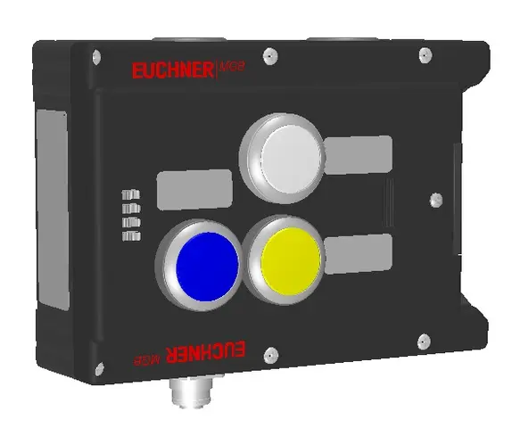 Produktfoto 1 von Euchner MGB-L2-APA-AA6A1-S3-R-110544, Zuhaltemodul,+3 Taster+Beschriftungsträger