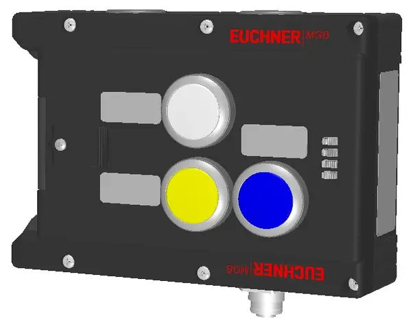 Produktfoto 1 von Euchner MGB-L1-APA-AA6A1-S3-L-110586, Zuhaltemodul+3 Taster+Beschriftungsträger