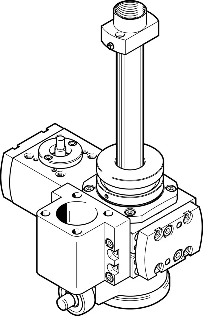 Produktfoto 1 von FESTO EHMB-20-200, Dreh-Hub-Modul, SKU: 1107097