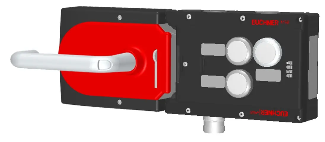 Produktfoto 1 von Euchner MGB-L1H-ARA-L-110871, Zuhalteset mit 3 Taster, inkl. Beschriftungsträger