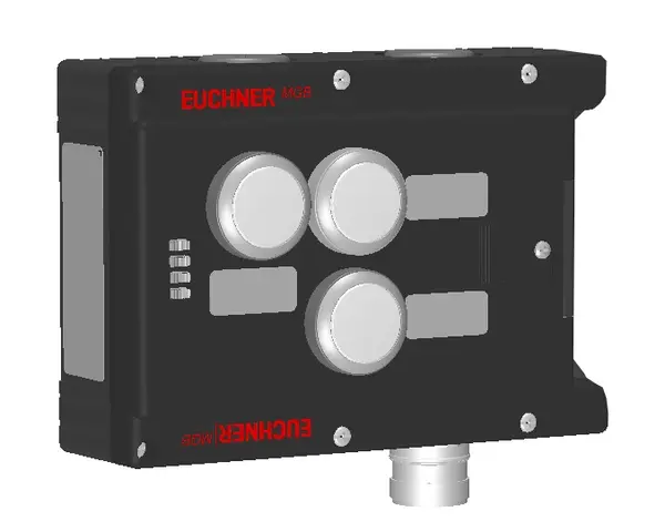 Produktfoto 1 von Euchner MGB-L1-ARA-AD4A1-S1-R-110872, Zuhaltemodul+3 Taster+Beschriftungsträger