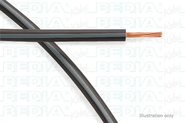 Produktfoto 1 von BEDIA 112140007, PVC-Fahrzeugleitung mit dünnwandiger Isolierung FLRY-B 2.50 mm² bk-gy (105°C)