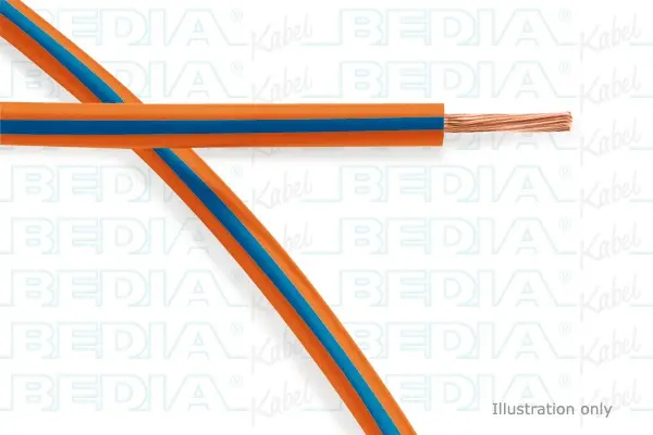 Produktfoto 1 von BEDIA 112100205, PVC-Fahrzeugleitung mit dünnwandiger Isolierung FLRY-B 0.75 mm² og-bu (105°C)