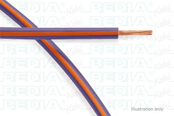 Produktfoto 1 von BEDIA 111080402, PVC-Fahrzeugleitung mit dünnwandiger Isolierung FLRY-A 0.35 mm² vt-og (105°C)
