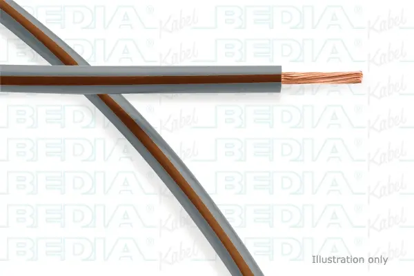 Produktfoto 1 von BEDIA 112100708, PVC-Fahrzeugleitung mit dünnwandiger Isolierung FLRY-B 0.75 mm² gy-bn (105°C)
