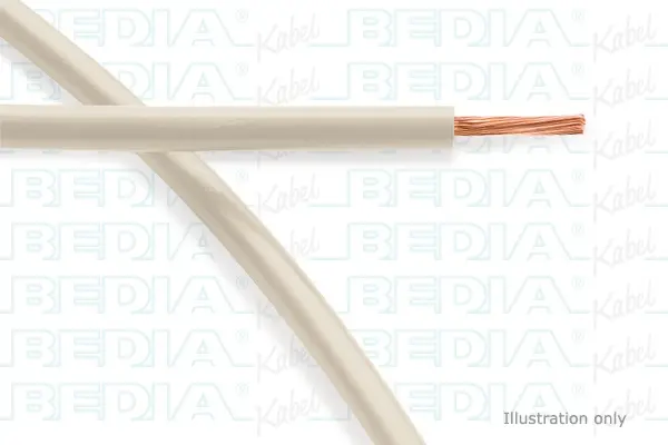 Produktfoto 1 von BEDIA 2221609, PVC-Fahrzeugleitung mit dünnwandiger Isolierung FLRYW-B 6.00 mm² wh (125°C)