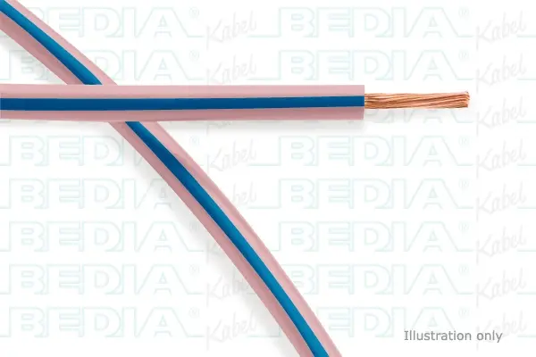 Produktfoto 1 von BEDIA 112101005, PVC-Fahrzeugleitung mit dünnwandiger Isolierung FLRY-B 0.75 mm² pk-bu (105°C)