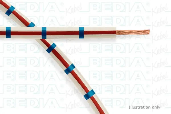 Produktfoto 1 von BEDIA 11212090305, PVC-Fahrzeugleitung mit dünnwandiger Isolierung FLRY-B 1.50 mm² wh-rd-bu (105°C)