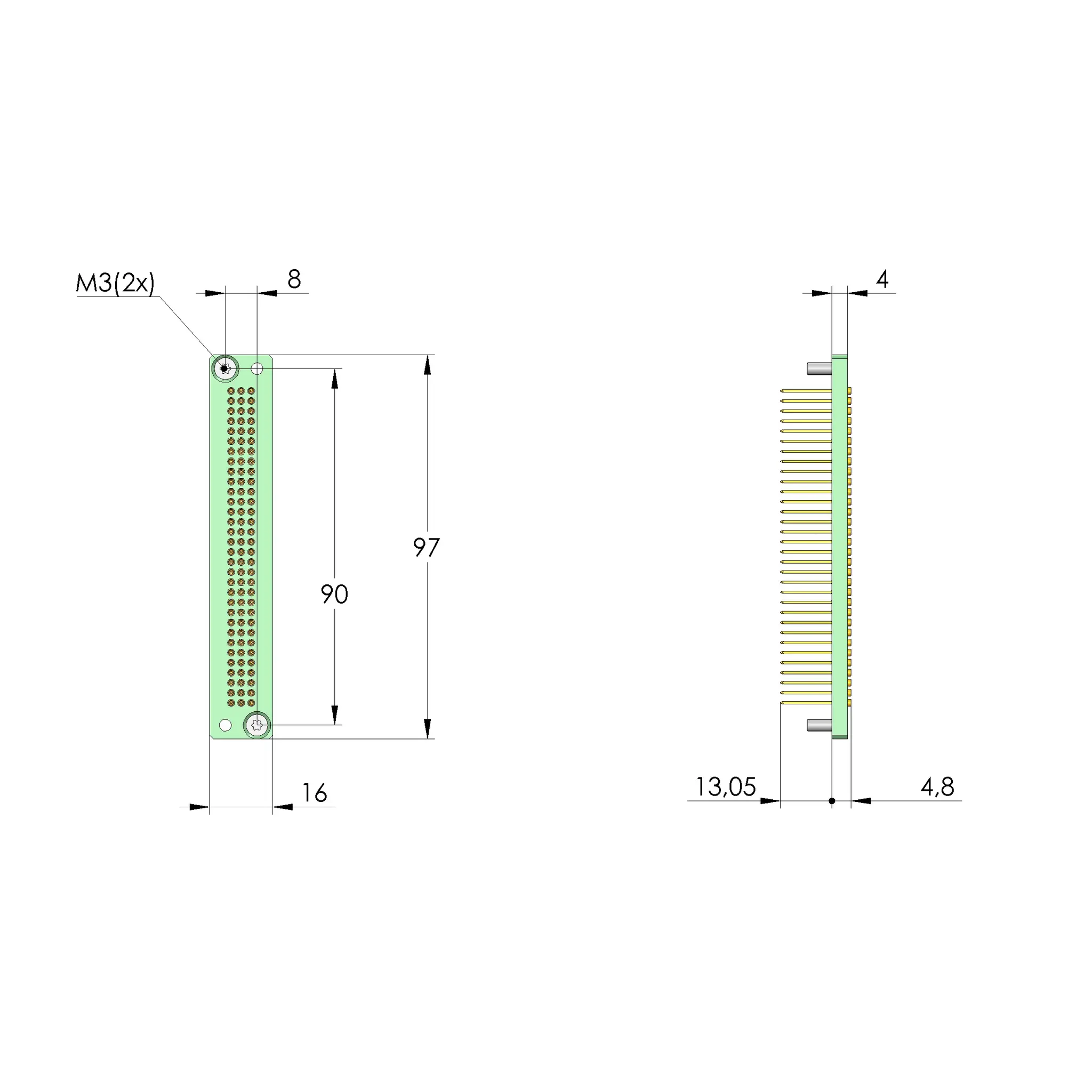 Produktfoto 1 von Ingun KB-P-SI-096-4A-097-016-1,1, Kontaktblock, SKU: 112270