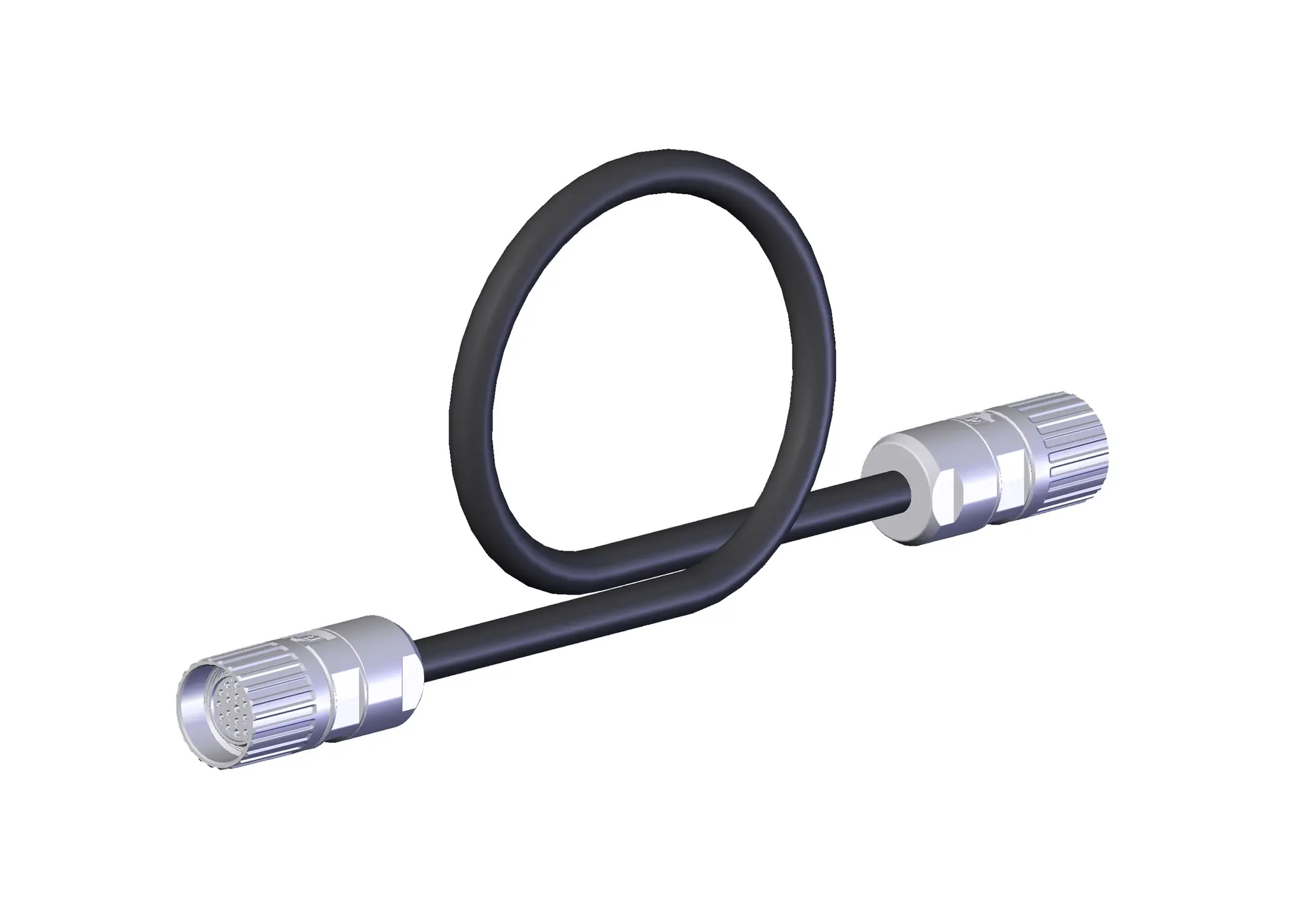 Produktfoto 1 von Euchner C-M23F19-19XDIFPU10,0-M23M19-112672, Anschlussleitung+Steckverbinder M23