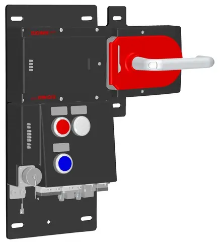 Produktfoto 1 von Euchner MGB-L1HB-PNC-R-115137, Zuhalteset + 3 Bedienelementen, Push-Pull-Stecker