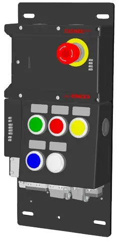 Produktfoto 1 von Euchner MGB-L2B-PNA-L-113990, Auswertemodul+Busmodul+6 Bedien-/Anzeigeelemente